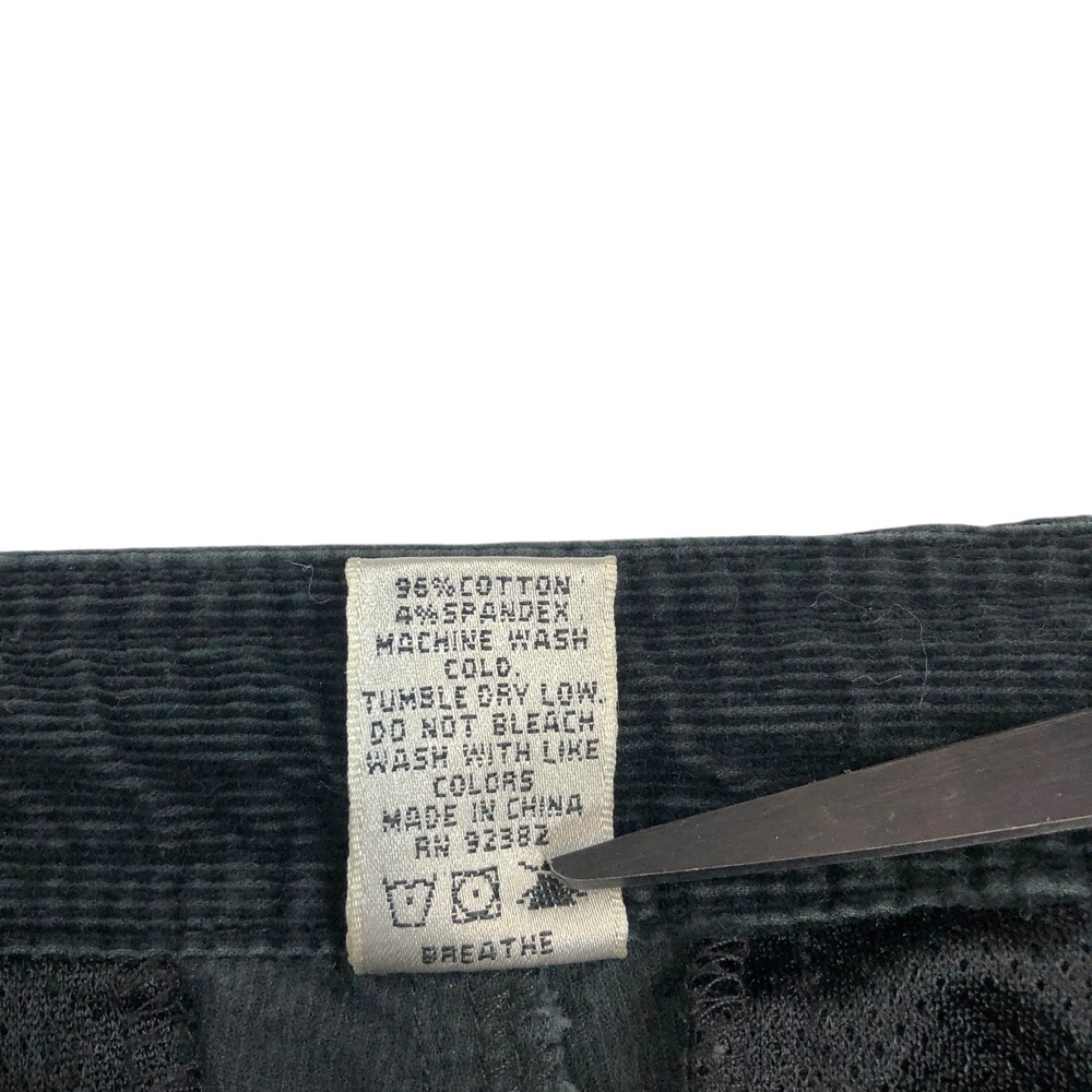 Vintage Prana Corduroy Low Rise Cargo Pants Straight Leg Small Y2K 90s Grunge - Picture 10 of 16